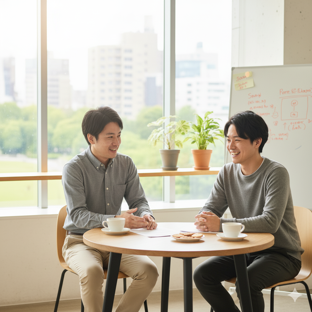 中間面談を実施中