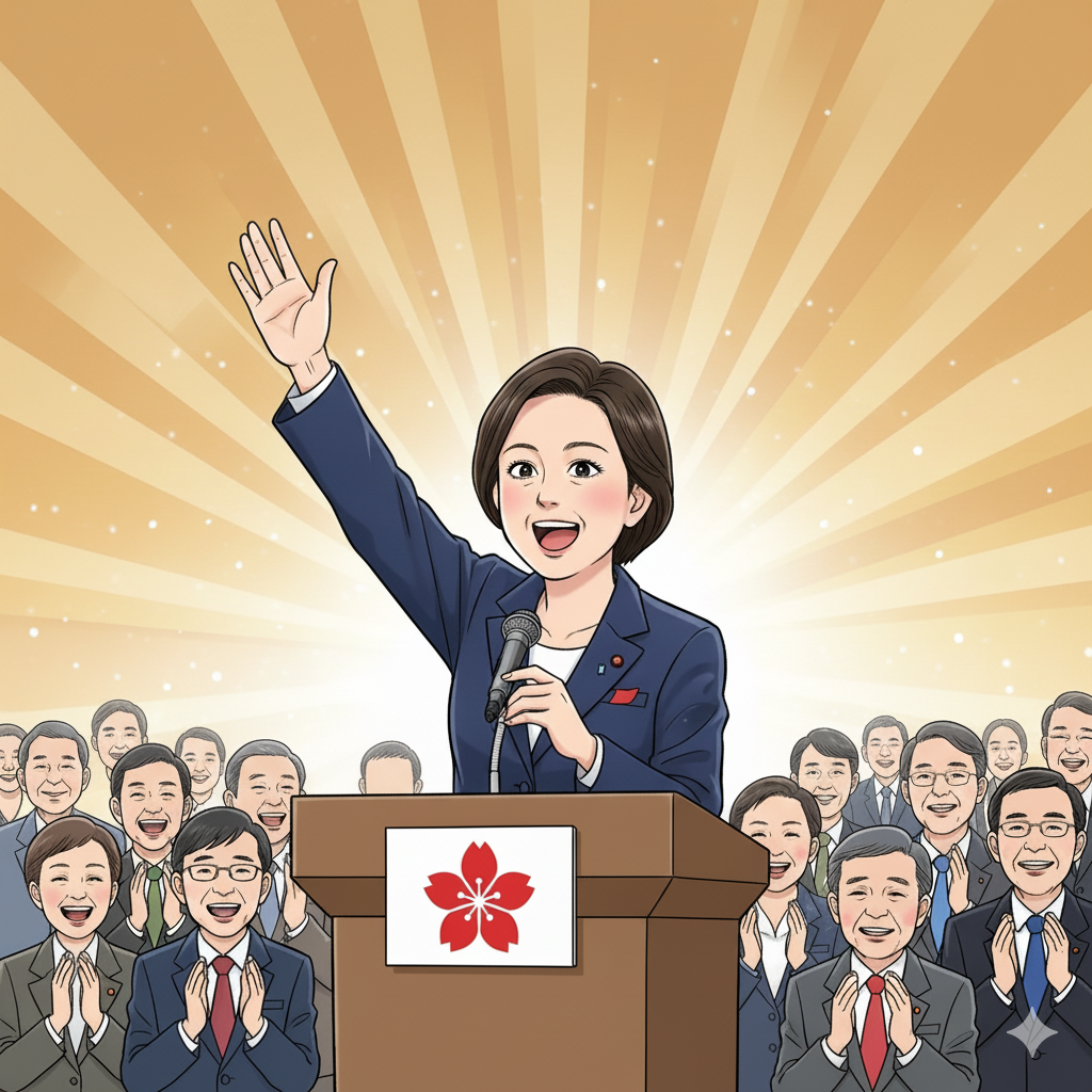 自民党 高市新総裁誕生！