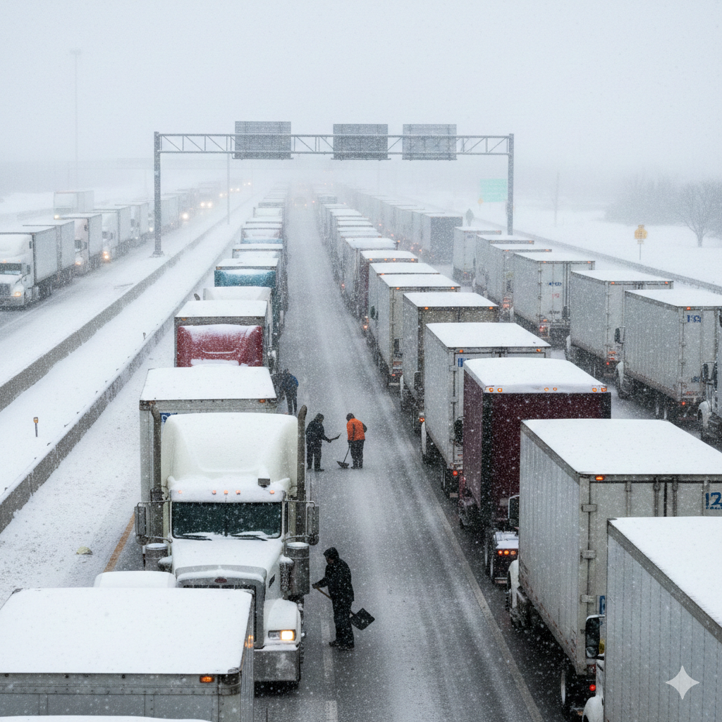 大雪の場合のドライバーの労働時間