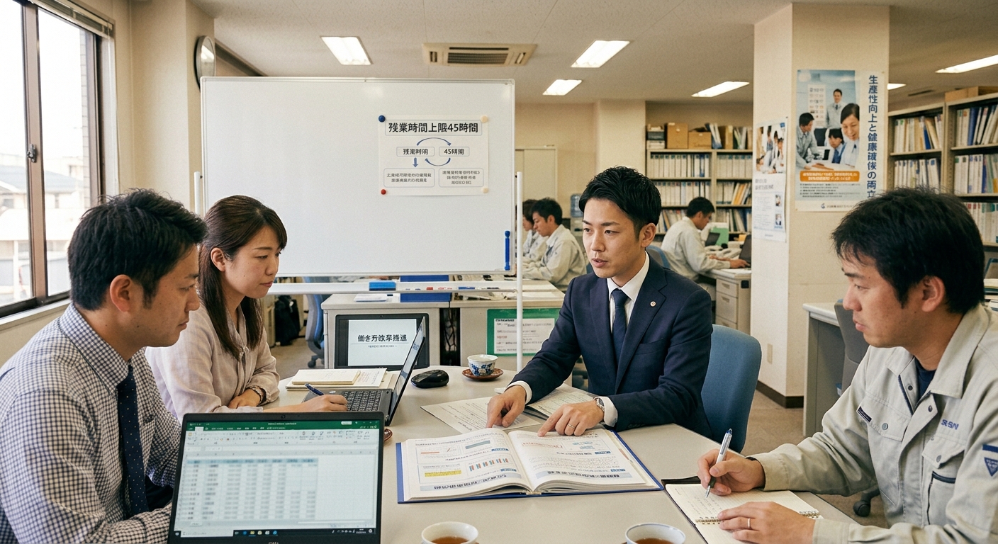日経新聞で「残業45時間一律指導緩和」